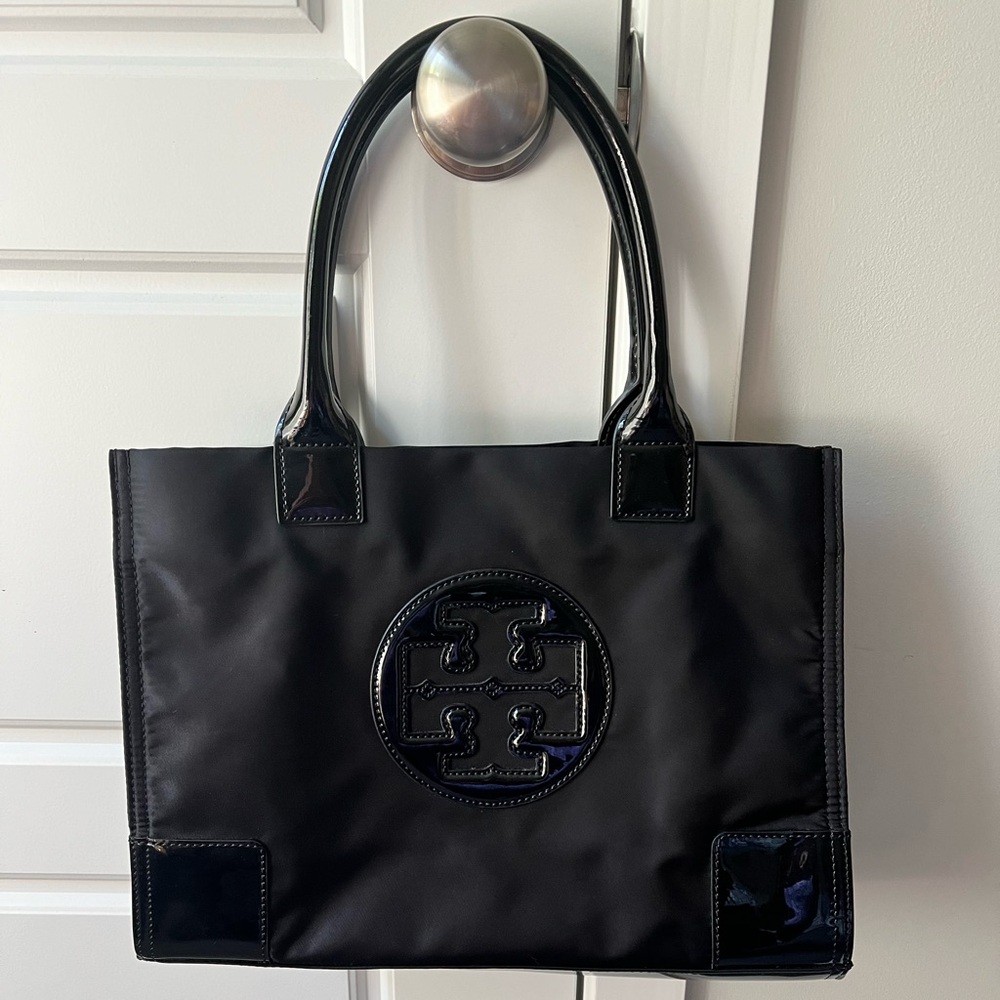 TORY BURCH ELLA PATENT TOTE BAG